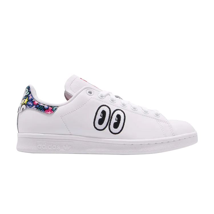 Adidas Hattie Stewart x Wmns Stan Smith 'Eyes' sneakers, white