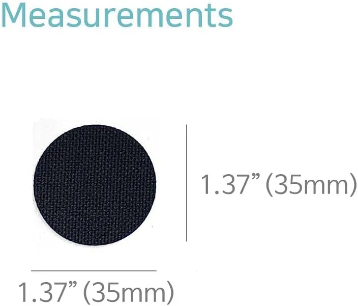 Circle Shape Shoe Hole Prevention Repair Patches/Inserts for 12 Holes (Black)