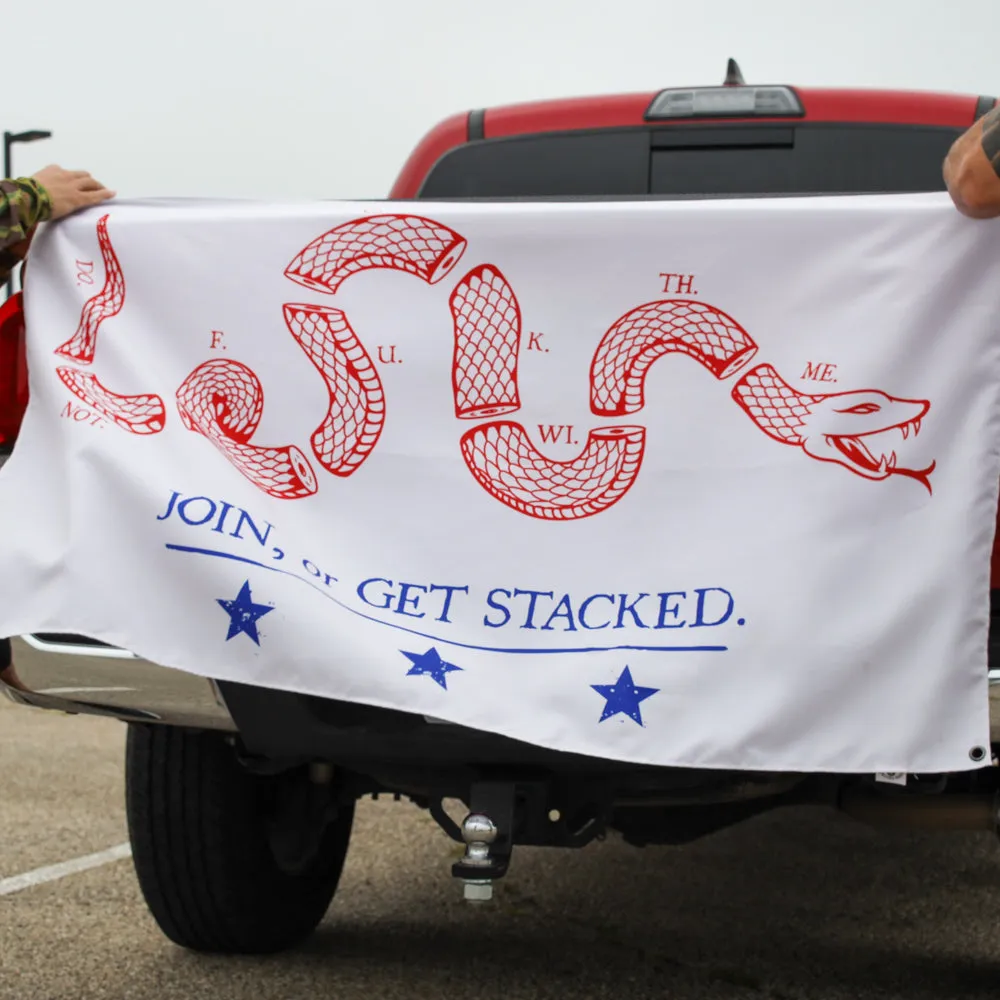 Get Stacked (RWB) Flag