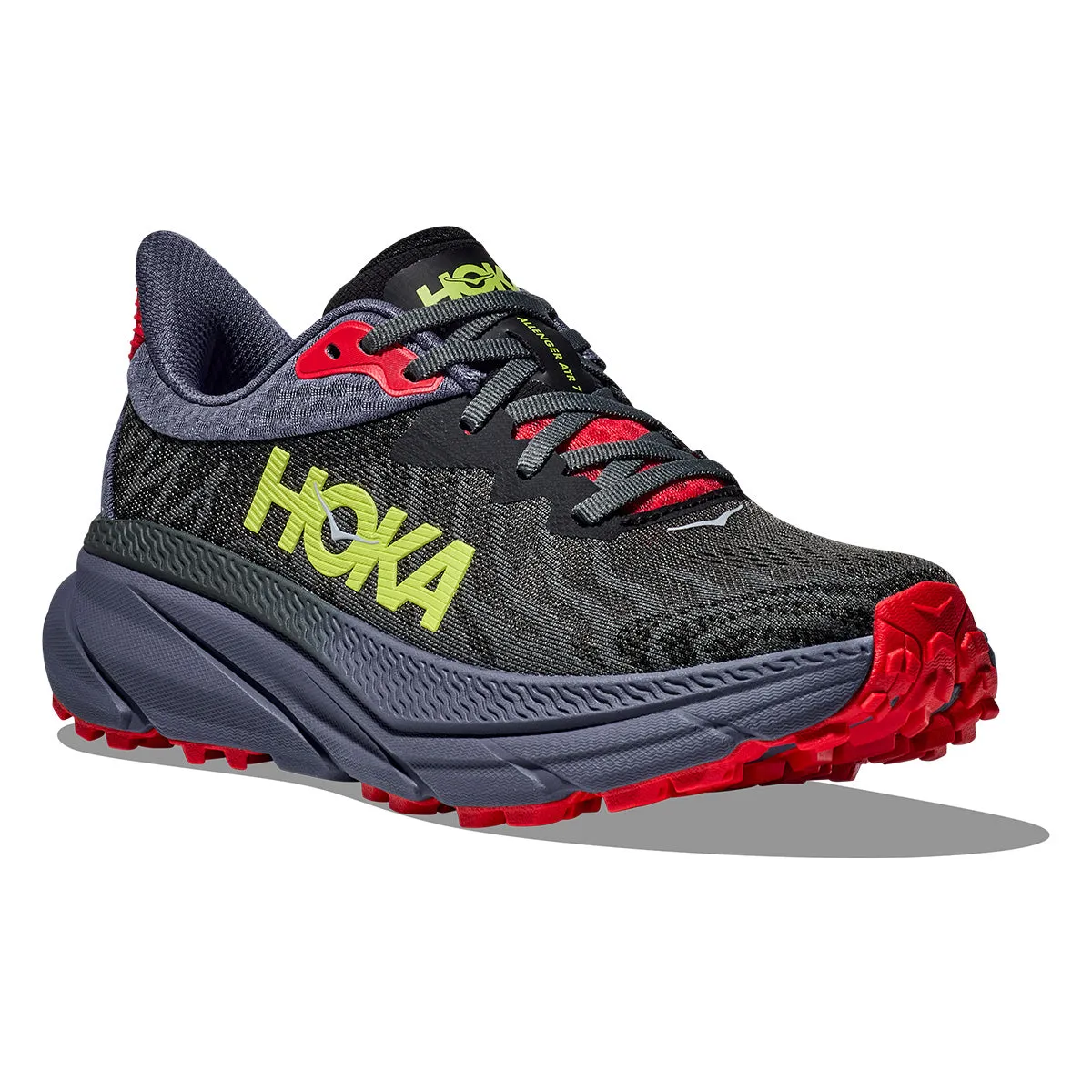 Mens Hoka Challenger 7 Trail Running Shoes - Obsidian/Anchor Colorway