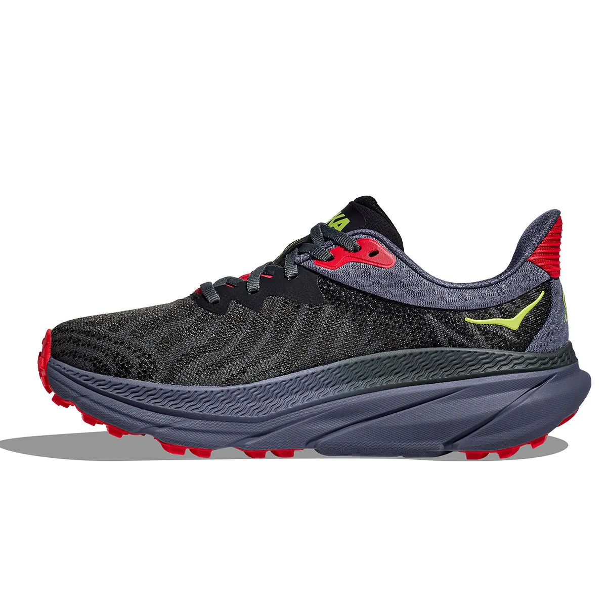 Mens Hoka Challenger 7 Trail Running Shoes - Obsidian/Anchor Colorway