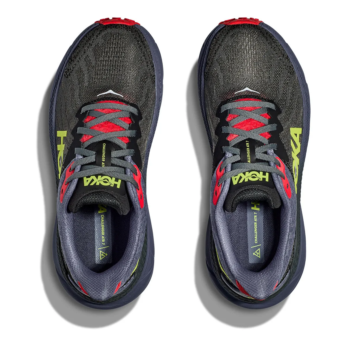 Mens Hoka Challenger 7 Trail Running Shoes - Obsidian/Anchor Colorway