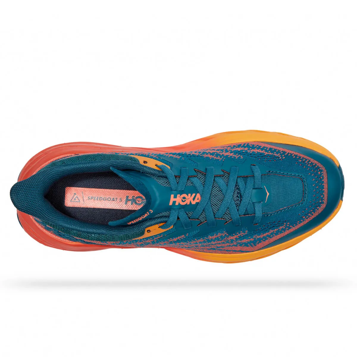 Womens Hoka Speedgoat 5 Trail Running Shoes | Blue Coral / Camellia
