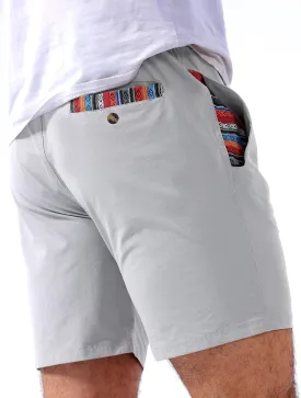 Loopory Mens Casual Shorts-Drawstring Summer Beach Stretch Twill Golf Shorts-Anti-Wrinkle Fabric-5"&7"