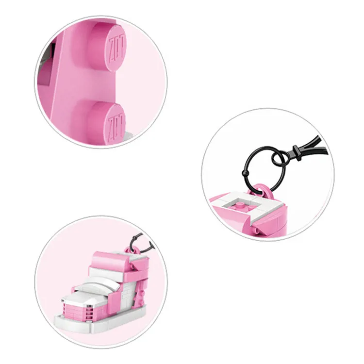Mini Blocks | Sports Shoes | Pink & Yellow