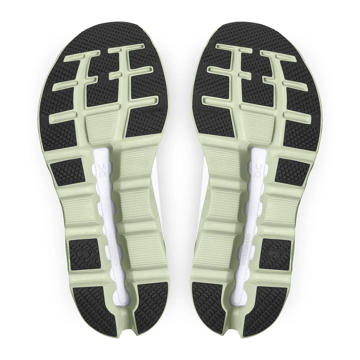 Womens On Cloudstratus 2 Running Shoes in White/Black - Lightweight, Cushioned Performance Sneakers