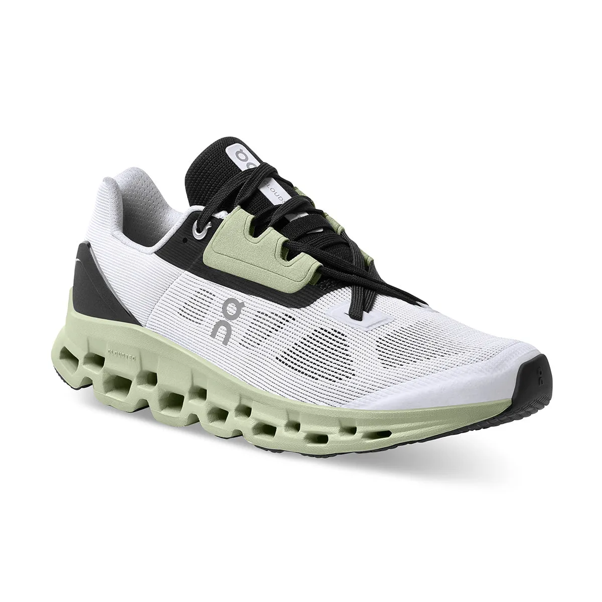 Womens On Cloudstratus 2 Running Shoes in White/Black - Lightweight, Cushioned Performance Sneakers