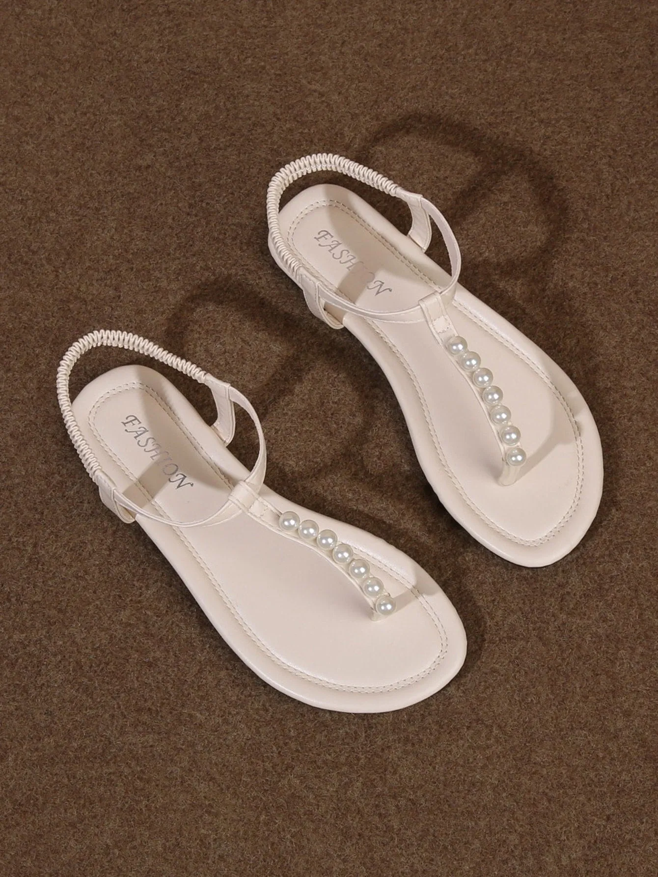 Pearl Roman Flat Sandals Shoes