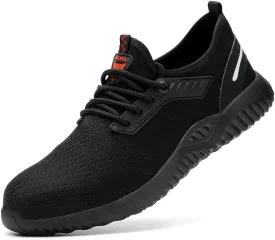 Steel Toe Shoes for Men Women Safety Shoes Work Sneakers Breathable Lightweight Industrial & Construction Shoe
