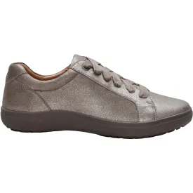 Women's Aetrex Courtney Brushed Silver Leather